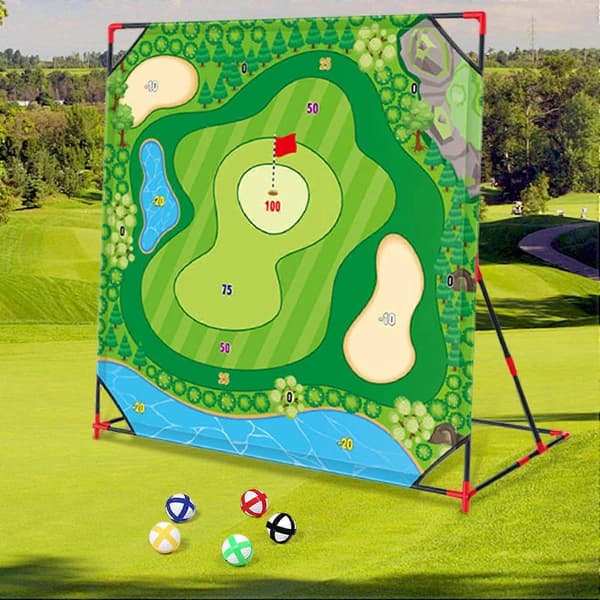 [2F]Battle Golf ferdighetsspill Golftreningsmatte kompatibel med golfere, interaktivt puttemattesett B