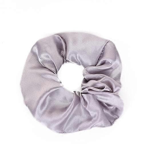 Glødende Scrunchies Sateng Hårstrikker Store Tarm Hårstrikk grey
