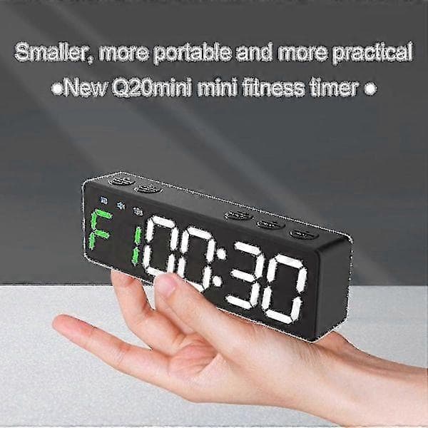 Gym Timer Träning Intervall Träningsklocka Nedräkning Upp Stoppur-FD-
