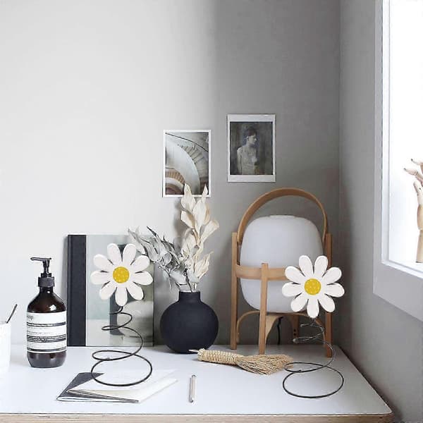 Daisy Tiered Tray Decor Vår Sommar Daisy Decor Rustika Träblocksskyltar Lantlig Heminredning Inflyttningspresentidéer Set om 3 BBM[2F]