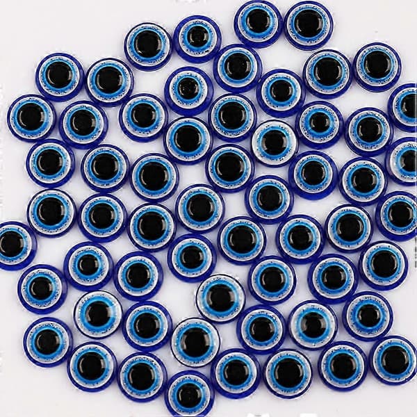 100 stk. flate harpiks onde øye-fliser, halvrunde øyelapper, DIY scrapbooking håndverk-lapper