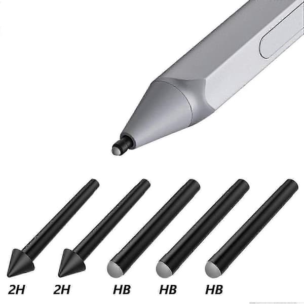 5 stk. Pen-spids Stylus HB 2H Udskiftningssæt egnet til Surface Pro 7/6/5/4/Book/Studio/Go