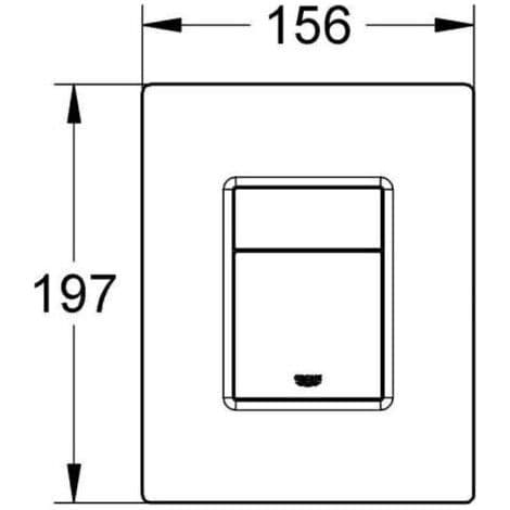 GROHE Skate Cosmopolitan kontrollpanel – kontrollknapp, hardbørstet grafitt 38732AL0