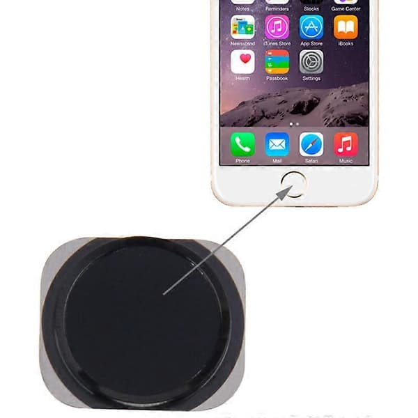 (Ny) Hjemknapp for iPhone 6 Black