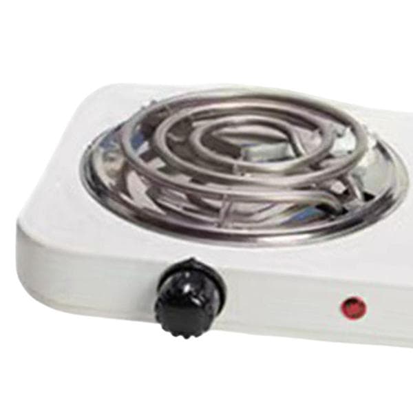 Elektrisk kogeplade med spiralbrænder, strømindikatorlamper, let at rengøre bordkomfurdesign Double 2000W White