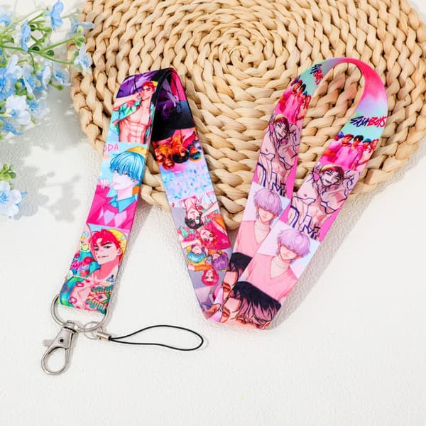Anime KPop Devil Hunter Tegneserie Mobiltelefon Snor, Studenter Hals Hængende Telefon med Nøglering, Gave til Venner B