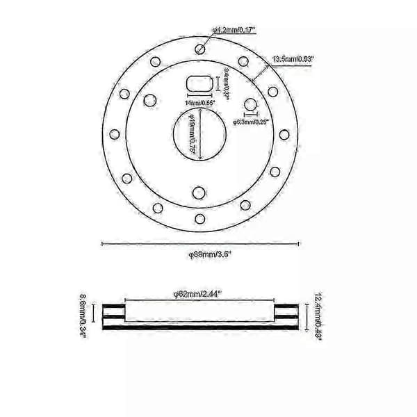 Rattadapter for Grant med 0,5\" nav og 6-hulls konvertering PONG black