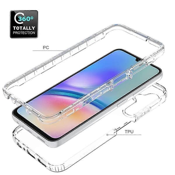 (Nytt) Støtsikkert klart gradient PC + TPU-telefondeksel For Samsung Galaxy A05s