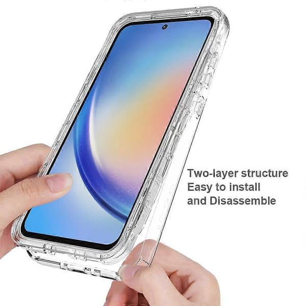 (Nytt) Støtsikkert klart gradient PC + TPU-telefondeksel For Samsung Galaxy A35 5G