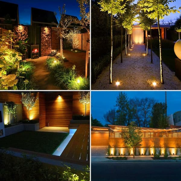 Utendørs LED-spotlight 7W 220V COB-chip, Innfelt LED-spotlight for hage—dt