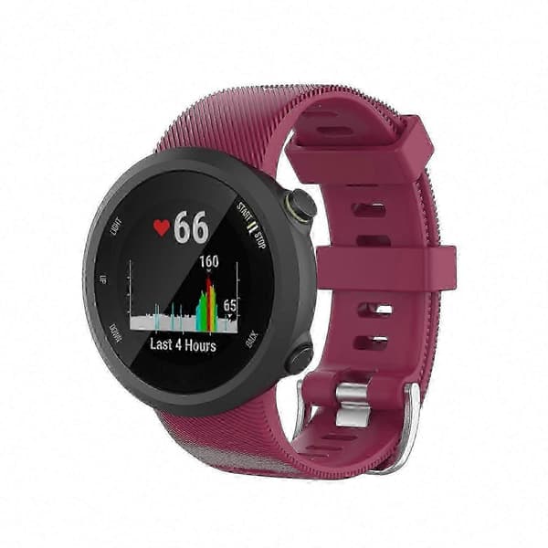 Garmin Forerunner 45 / 45S Silikon erstatningsreim Claret