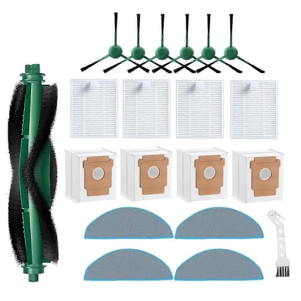 【2F】För iRobot Roomba 104 Combo/105 Vac/105 Combo/105 Combo+/Q052 Dammsugardelar Huvudsida Borstfilter Mopp Dammpåsar