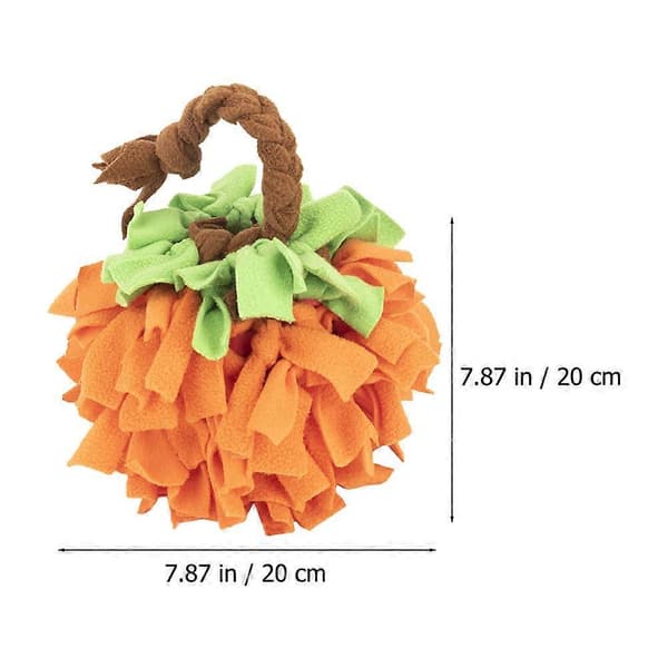Orange Snuffle Ball Multi-Function Dog Puzzle för godishållning 2 st