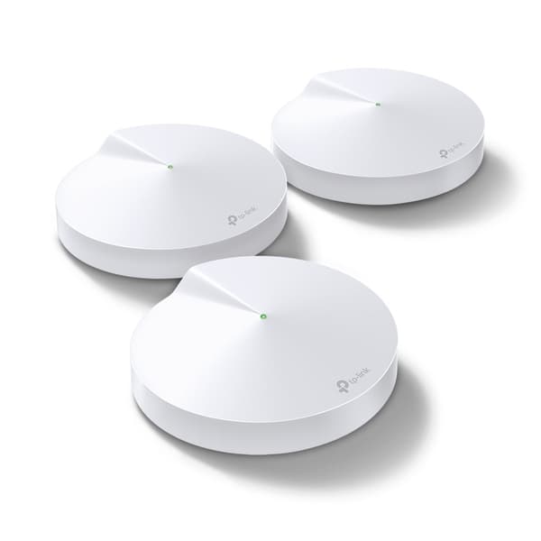 【2F】TP-Link Deco M5 Wi-Fi Mesh System med problemfri dækning og AC1300 Hvid