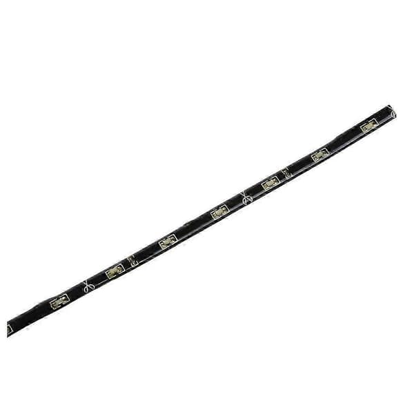 2x 30CM 15 SMD Side-emitting Side Shine Glow Fleksibel DRL LED Strip Lys Hvit White