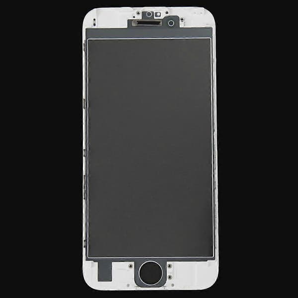 (Ny) Yttre glaslins för framskärm med ram för LCD-skärm för iPhone 6s White