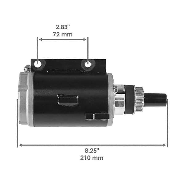 [2F]Startmotor til Johnson Evinrude påhængsmotor 50HK 60HK Black