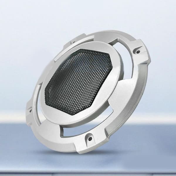Mesh Høyttaler Dekorativ Sirkel Subwoofer Grill Deksel Beskyttelse Erstatninger Silver