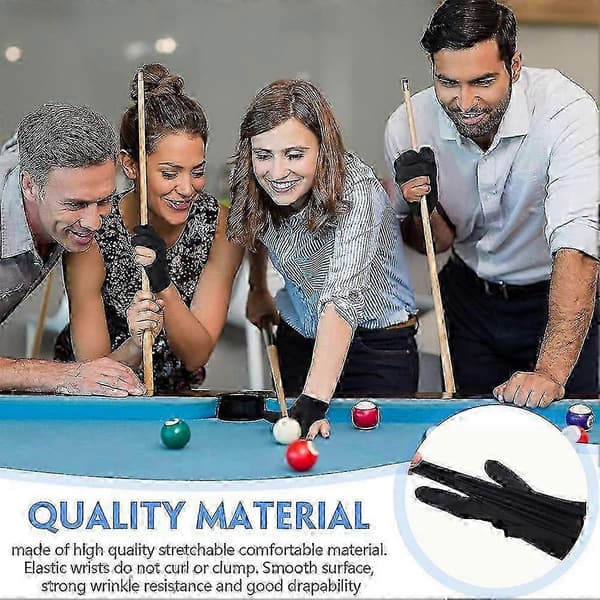 Andningsbara poolhandskar Pool Vänsterhandskar Universal 3 Köhandskar Kösporthandskar, 30