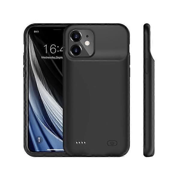 6800mAh oppladbart batteri mobiltelefonladerdeksel kompatibelt med iPhone 12 mini 5,4 tommer Black