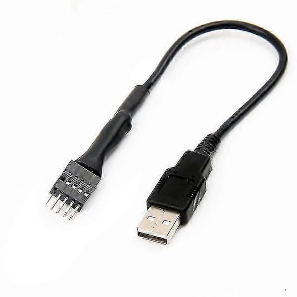 9-stifts hane till extern USB A hane PC-moderkort intern dataförlängningskabel Hfmqv En storlek