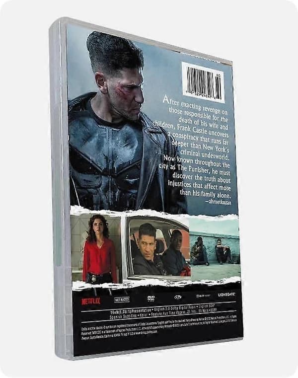 The Punisher Säsong 1-2 Komplett Samling 6-Disc DVD engelsk version Förseglad Box