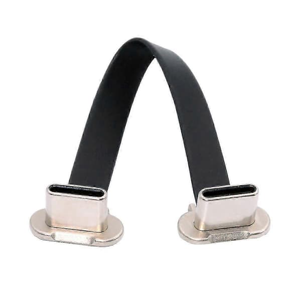 Kulmikas USB-C–USB-C-kaapeli 75 mm erittäin ohut 65 W pikalatauskaapeli UC-170-0.07M