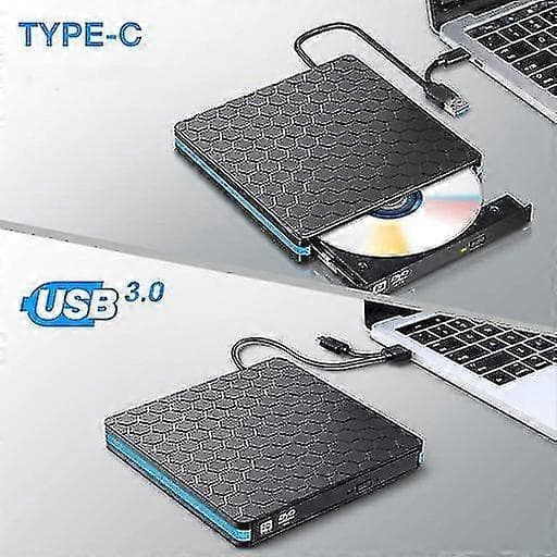 Extern Cd Dvd-spelare Usb 3.0 Och Typec