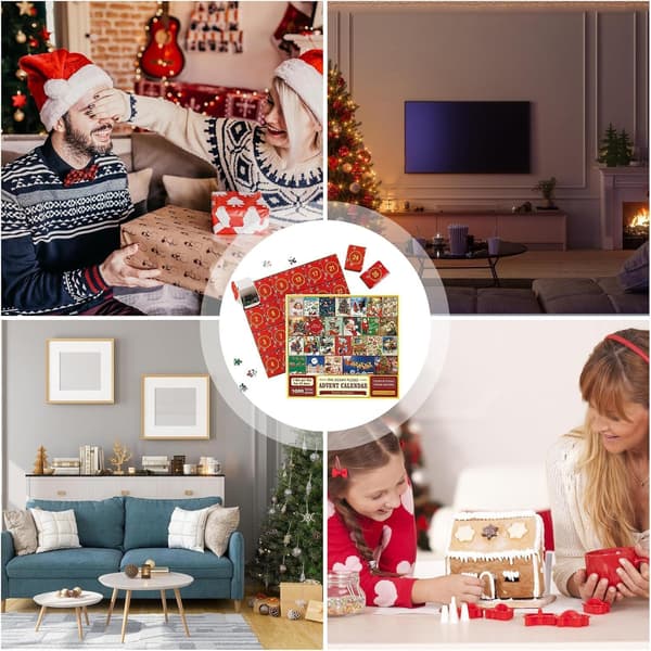 Julkalender Pussel Blind Box 24 Dagar Jul Nedräkningskalender Pussel Blind Box Set Present Till Barn 0.6