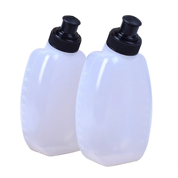 2-pack handledsvattenflaskor för utomhussport, cykling, handhållen plast för löpning, 280 ml - BPA-fri