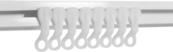 Glidkrokar Vita Plast Gardinkrokar, 50-pack