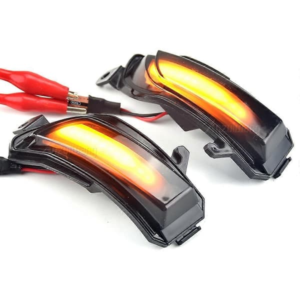 [2F]LED Dynamisk Flytende Sidespeil Blinklys For Skoda Fabia 2014 2015 Rapid -