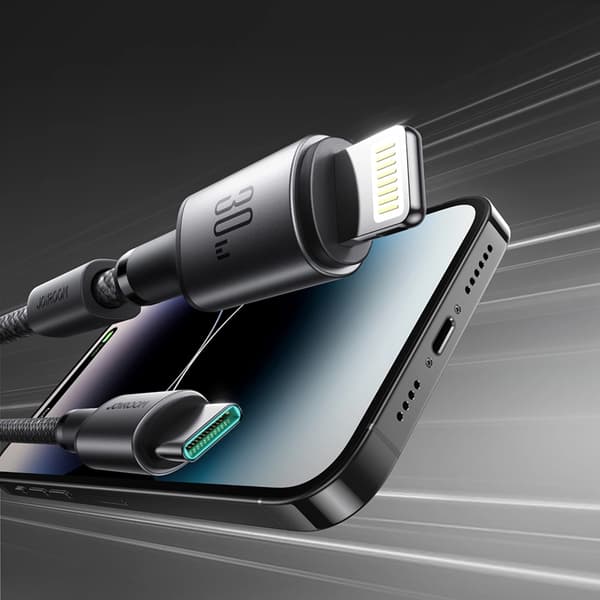 Joyroom S-A50 3A USB-C - Lightning Kabel 60W 1.2m - Grå Grå 30