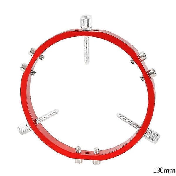 Stjernefinnerfeste 3-punkts astrofotograferingsguide låseringer for teleskopfinnerpeker 130 mm svart Red
