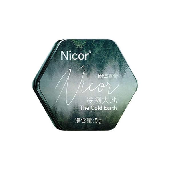 【2F】5g Nicor Parfume Solid Balm Til Mænd, Langvarig Duft Bærbar Opfriskende Deodorant Balm green 5g