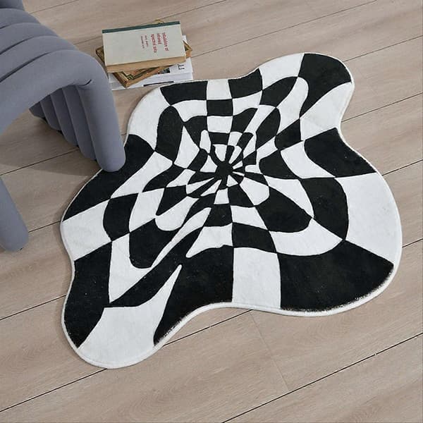 【2F】Nattbord Teppe Dekor Anti-skli Gulvmatte A