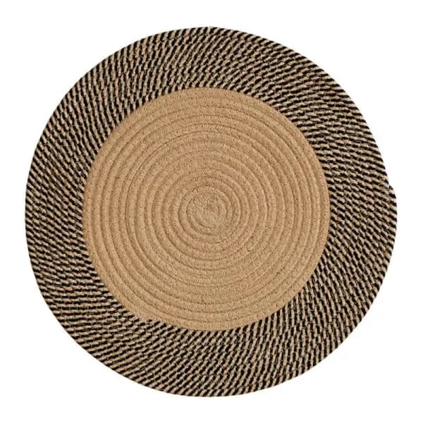 Jutematta rund, naturfiber av jute 75 cm
