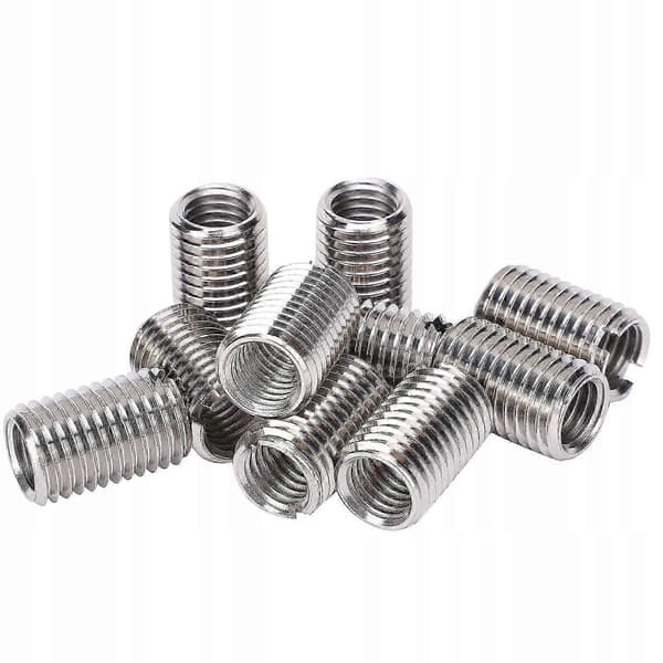 [2F]10x M8 til M6 Gevindreparationsbøsninger 20mm Rustfrit Stål Reducerende Indsatser
