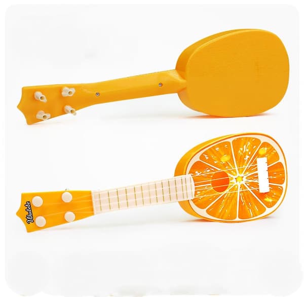 [2F]Frukt Barn Liten Gitarleke, Musikkinstrument Ukulele (Vannmelon)