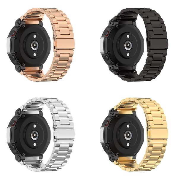 Klokkerem i rustfritt stål, erstatning for Amazfit T Rex2 Re Black