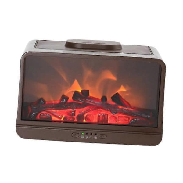 [2F]Flammeluftfukter Hjemmeduft Stille Eterisk Oljediffuser Med Timer