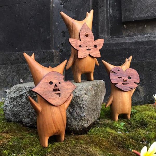 Træ Korok Statue Dekoration Spilleelsker Til Zelda