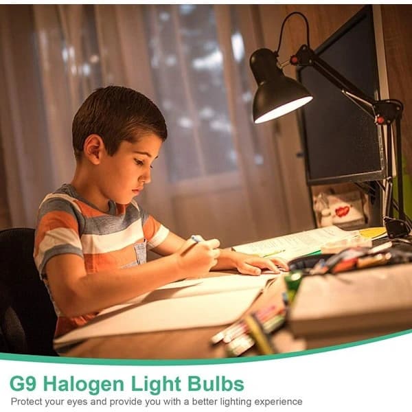 [2F]12-pack G9 Halogenlampor 25W 230V Klar Kapsel Dimbar Varmvit