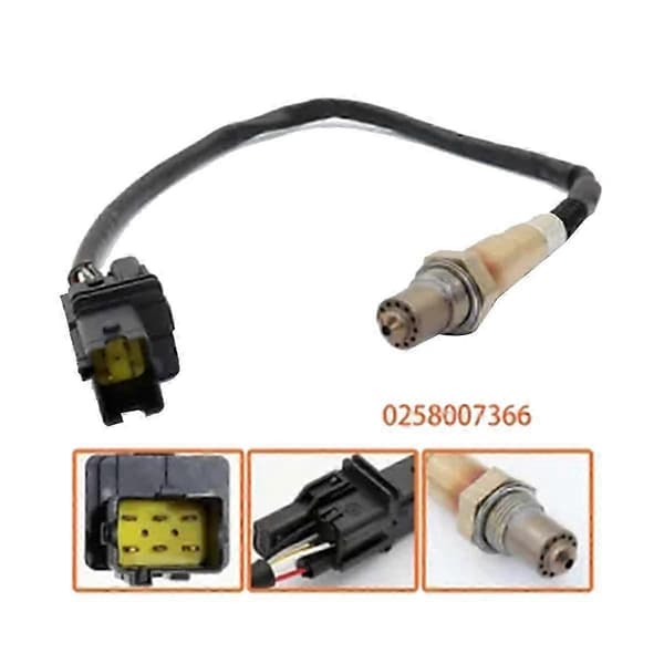 Bil LSU4.2 Bredbånds O2-sensor 0258007366 30-4100 for AEM 30-2001 UEGO Bredbånds luft-drivstoff-forholdsmåler Sensor Svart