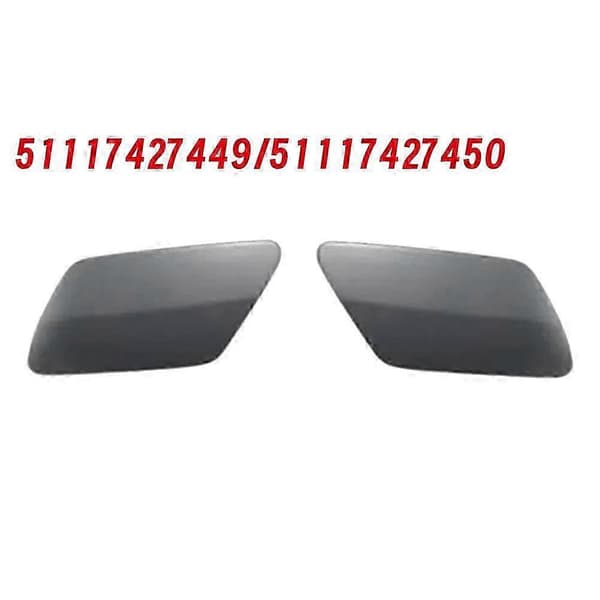 1Par frontlyktspylerdyse dekselhette 51117427449/51117427450 for 5 G30 G31 2018- frontlyktspylerhette Black