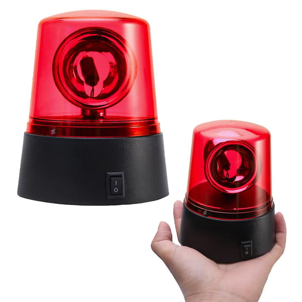 3 tommer nattklubb sceneeffekt strobelys batteridrevet 360 grader roterende rød Red 1PC