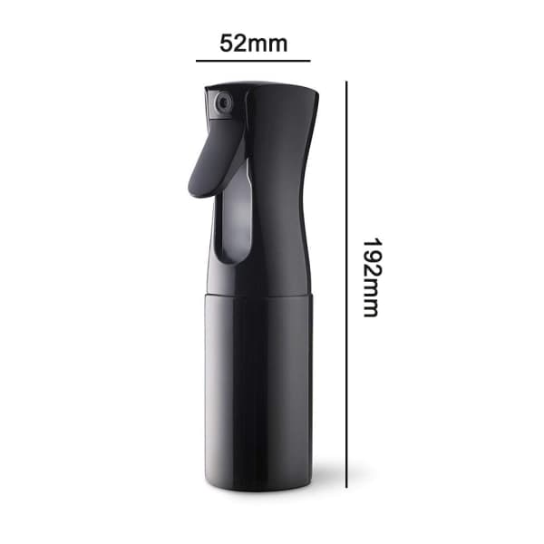 Hårsprayflaske, distribueret spray, 200 ml salon spray hår sort