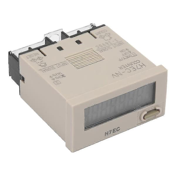H7ec Nv Dc 3-36v Digital Elektrisk Teller Totalisator Med 8-sifret Lcd-skjerm -X