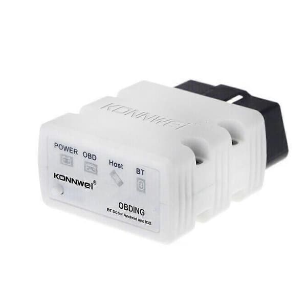 KONNWEI KW902 Bluetooth 5.0 OBD2 auton diagnostiikkatyökalu tukee IOS/Androidia White