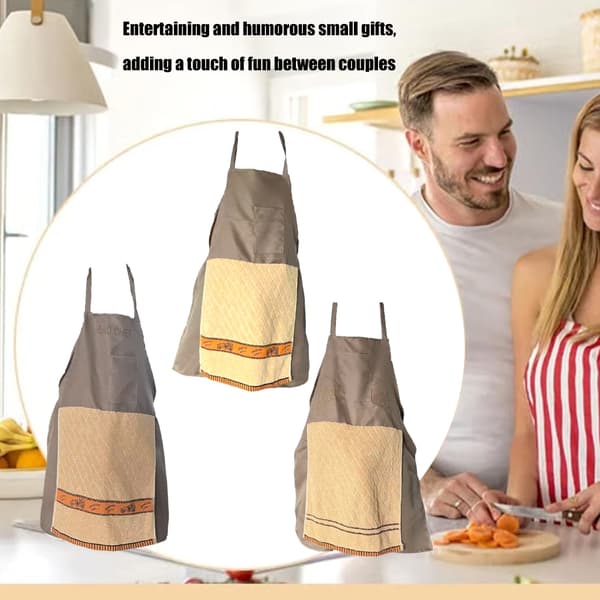 【2F】Vuxenförkläde Roligt Justerbart Bälte Matlagningsförkläde för Komedi och Grill null - Ej vänt förkläde null - Non turned apron 0.21